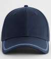 BB166R B166R Beechfield Match Day Cap Navy / sky blue colour image